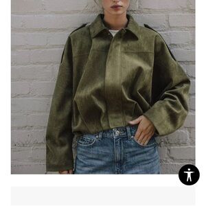 Zara Khaki Utility Jacket for Women